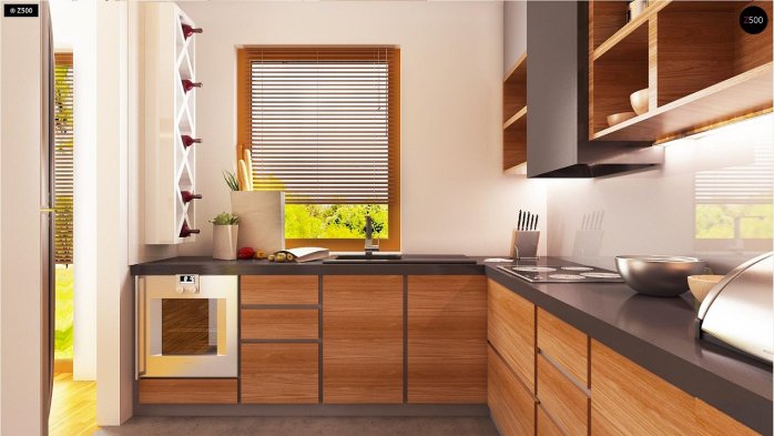 Проєкт будинку U302 - З мансардним поверхом дома в Україні