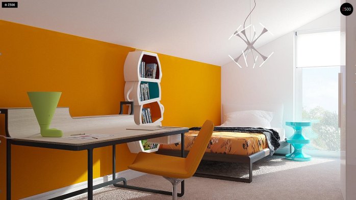 Проєкт будинку U229 - З мансардним поверхом дома в Україні