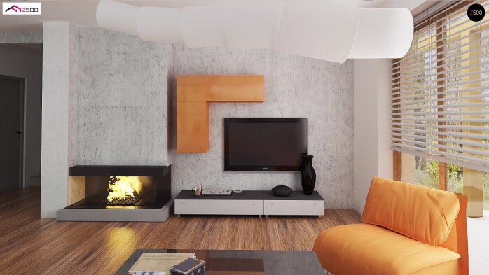 Проект дома U178 - 5 С мансардным этажом дома в Украине