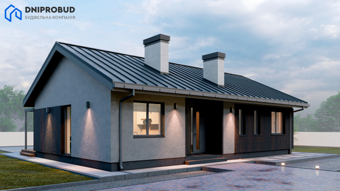 Проєкт будинку DB 53 - Одноповерхові дома в Україні