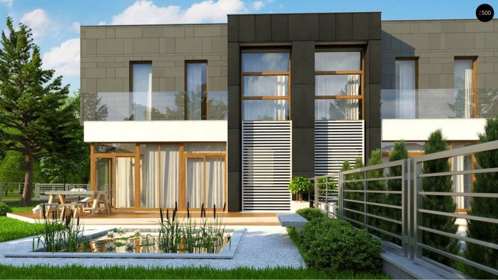 Проект дома Ub30 - 6 Двухэтажные дома в Украине