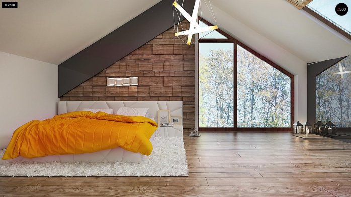 Проект дома U288 - 10 С мансардным этажом дома в Украине