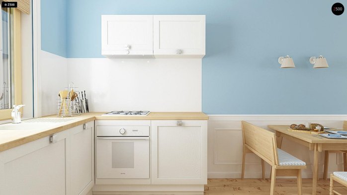 Проект дома U14 w - 6 С мансардным этажом дома в Украине