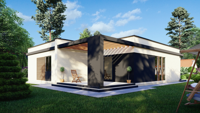 Проект дома DBT 415 - 3 Одноэтажные дома в Украине