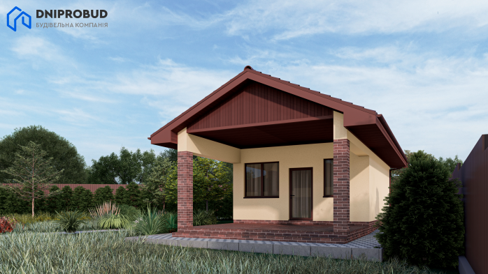 Проект дома Db 20 - 4 Одноэтажные дома в Украине