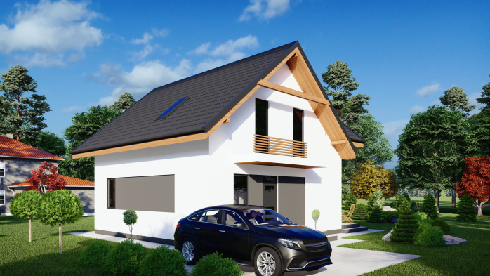 Проект дома DBT 417 - 5 Двухэтажные дома в Украине