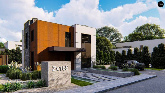 Проект дома Ux165 - 1 Двухэтажные дома в Украине