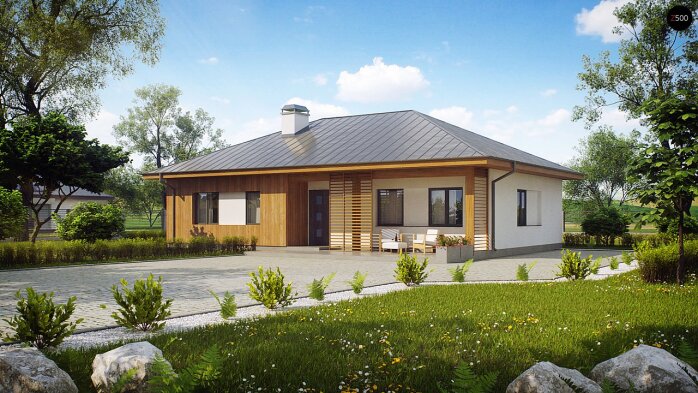 Проект дома U176 - 1 Одноэтажные дома в Украине