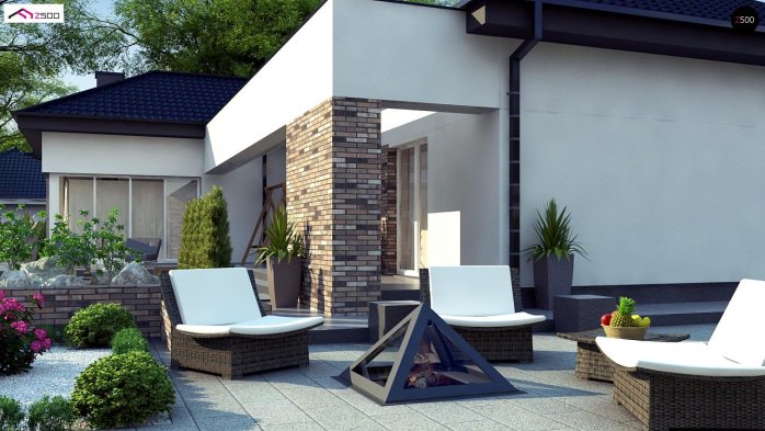 Проєкт будинку U277 - Одноповерхові дома в Україні