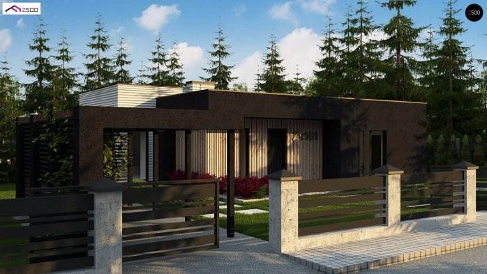 Проєкт будинку Ux161 - Одноповерхові дома в Україні