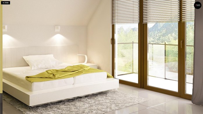 Проект дома U293 - 13 С мансардным этажом дома в Украине