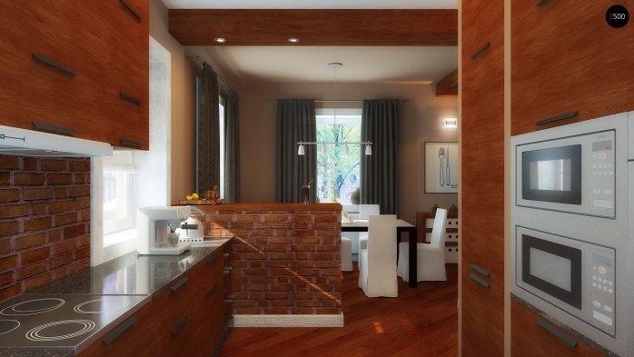 Проєкт будинку U3 - З мансардним поверхом дома в Україні