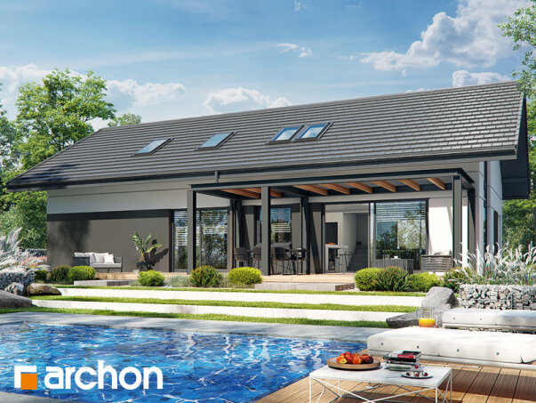 Проект дома Дом в сирени 12 - 2 С мансардным этажом дома в Украине