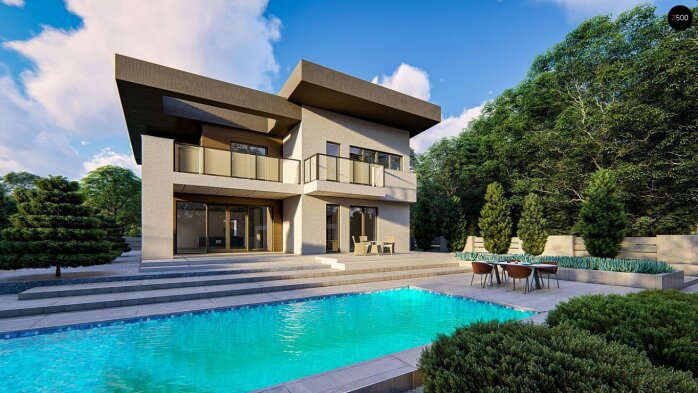 Проєкт будинку Uu22 - Двоповерхові дома в Україні