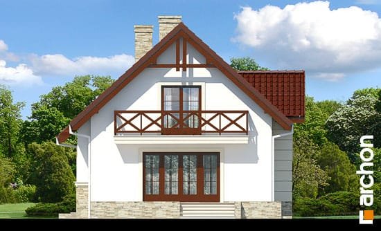 Проект дома Дом в ракитнике вер.2 - 6 С мансардным этажом дома в Украине