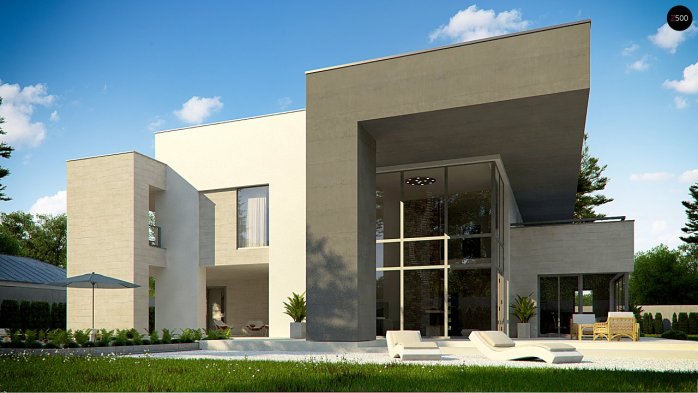 Проєкт будинку Ux127 - Двоповерхові дома в Україні