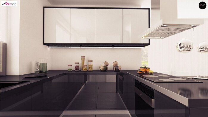 Проект дома U95 A - 8 С мансардным этажом дома в Украине