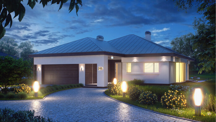 Проєкт будинку U200 v1 - Одноповерхові дома в Україні