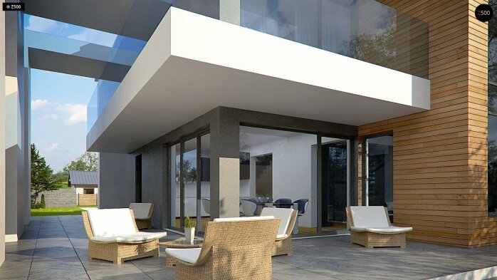 Проект дома Ux75 - 5 Двухэтажные дома в Украине