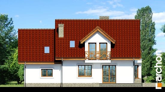 Проект дома Дом в рододендронах 19 - 6 С мансардным этажом дома в Украине