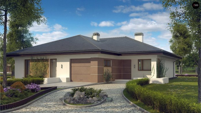 Проект дома U268 - 1 Одноэтажные дома в Украине