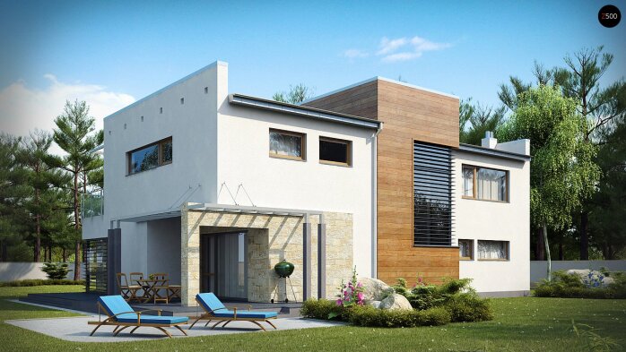 Проект дома Ux15 - 2 Двухэтажные дома в Украине