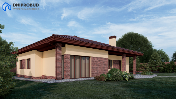 Проєкт будинку Db 10 - Одноповерхові дома в Україні