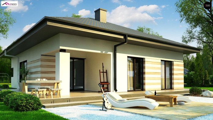 Проєкт будинку U383 - Одноповерхові дома в Україні