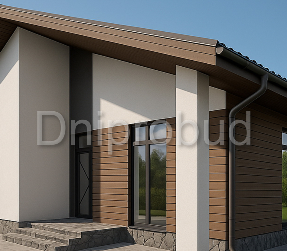 Одноэтажный дом по индивидуальному проекту в Одинковке