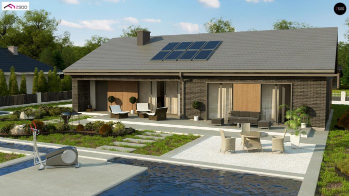 Проєкт будинку U387 k - Одноповерхові дома в Україні