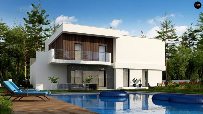 Проект дома Ux39 GP2 - 5 Двухэтажные дома в Украине