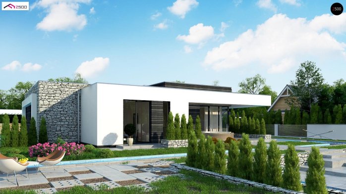 Проєкт будинку Ux153 - Одноповерхові дома в Україні