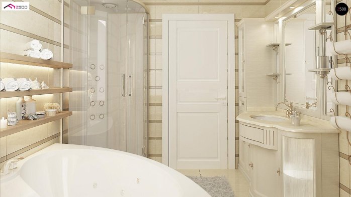 Проект дома U2 L + w - 11 Одноэтажные дома в Украине