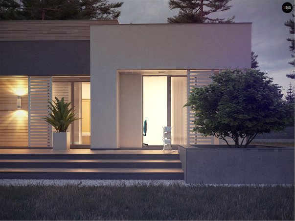 Проєкт будинку Ux65 + - Одноповерхові дома в Україні