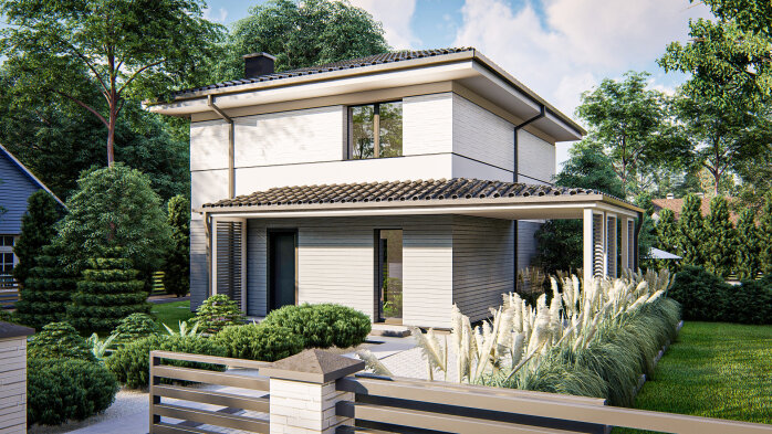 Проект дома U438 - 3 Двухэтажные дома в Украине