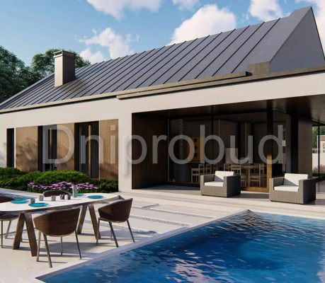 Одноэтажный коттедж в с. Чайки