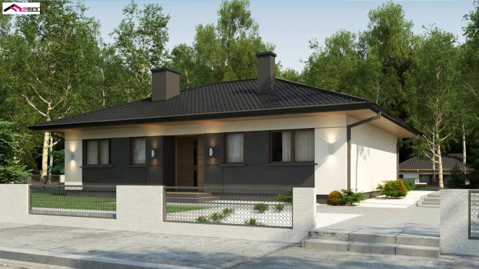 Проект дома U368 D S - 1 Одноэтажные дома в Украине