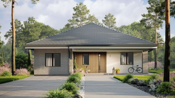 Проєкт будинку U521 v1 - Одноповерхові дома в Україні