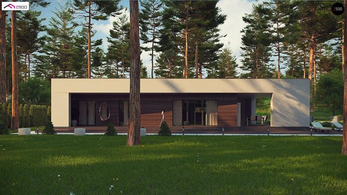 Проєкт будинку Ux80 - Одноповерхові дома в Україні