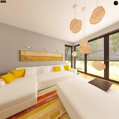 Проєкт будинку U79 GP - З мансардним поверхом дома в Україні