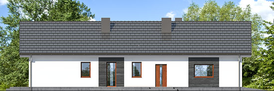 Проект дома Дом в видличках - 4 Одноэтажные дома в Украине