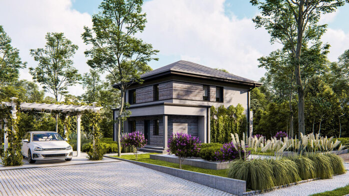 Проєкт будинку U551 - Двоповерхові дома в Україні