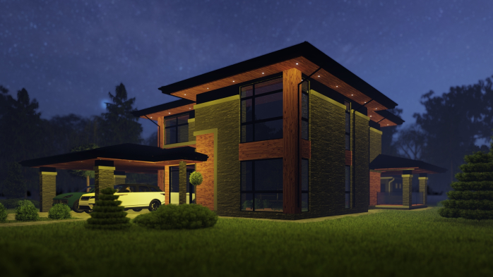 Проєкт будинку DBT 204 - Двоповерхові дома в Україні