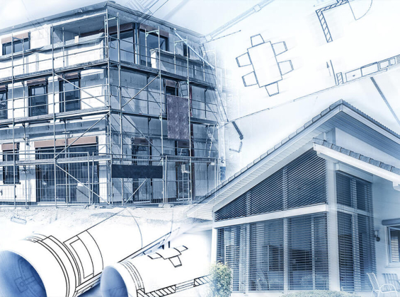 Проект одноэтажного дома с двускатной крышей єВідновлення. Пухівка. Платіж 3