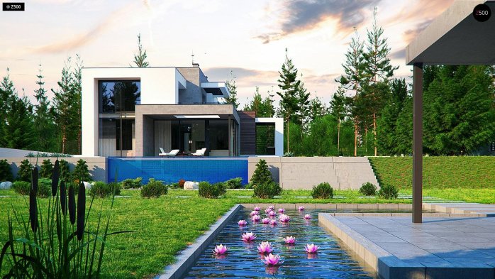 Проект дома Ux125 - 6 Двухэтажные дома в Украине