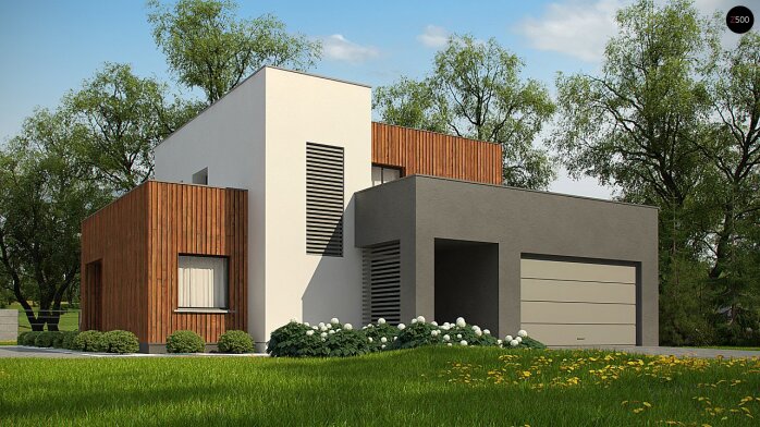 Проєкт будинку Ux74 - Двоповерхові дома в Україні