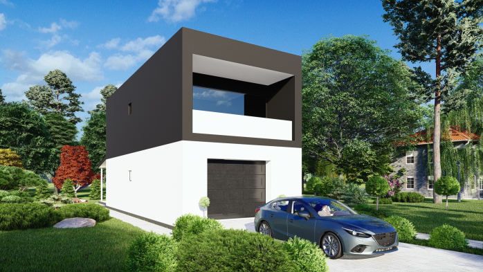 Проєкт будинку DBT 406 - Двоповерхові дома в Україні