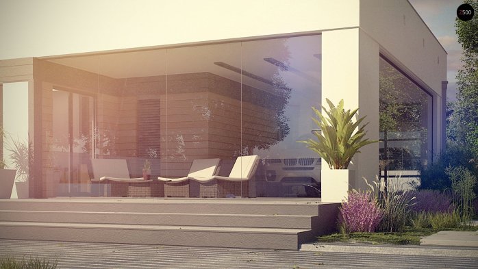 Проєкт будинку Ux117 - Одноповерхові дома в Україні