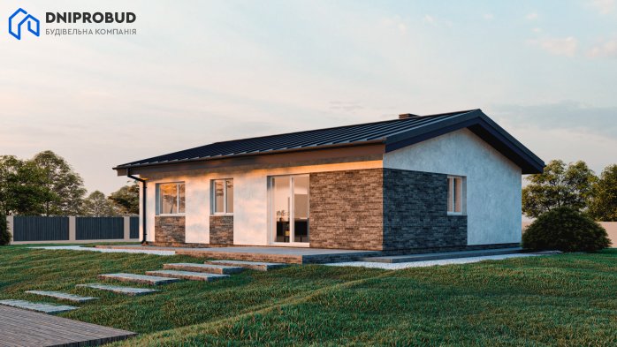 Проєкт будинку DBE 2 - Одноповерхові дома в Україні