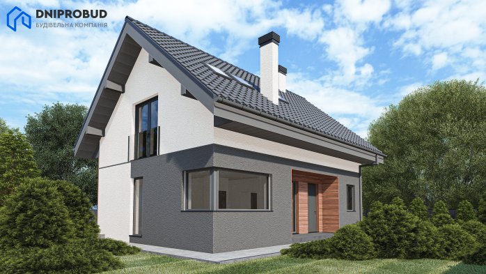 Проект дома Db 26 - 5 С мансардным этажом дома в Украине